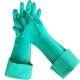 Green Chemical Nitrile Glove 18 Inches  22mil Unflocked Industrial Nitrile Glove