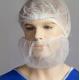 White Food Industry Men 18'' 10gsm Disposable Beard Cover