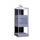 Fashion Pivot Door， Corner Shower Stalls , Square Shower Cabin with Grey acrylic tray