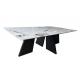 3000mm Contemporary Ceramic Top Dining Table DT-1029 Customized Knock Down Furniture