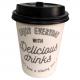9oz Disposable Coffee Hot Drink Foam Cup With Lid