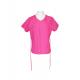 180 GSM Polyester 65% Cotton 35% Pink Medical Scrubs V Neck