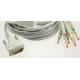 15-Pin ECG Patient Cable For Schiller/Bionet/Welch Allyn EKG Cable 10 Leads IEC Banana 4.0