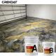 Gray Garage Metallic Epoxy Floor Coating For Exhibition Halls And Restaurants