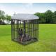 Outdoor Dog Kennel Heavy Duty Metal Frame Fence Dog Cage Outside Pen Playpen Dog Run House with Roof