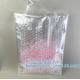 Shopping Bags With Bubble Padded Mailer Metallic Bubble Apparel Bag, Customized Bubble Pouch Bags Holographic Surface