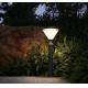 Aluminum 20W Solar Powered Lawn Lights Painted Matte Solar Garden Lamps