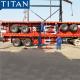 TITAN 20/40ft bogie suspension commercial flatbed trailer manufacturers