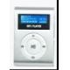 Mobile 6GB White OLED Screen MP3 player with Lithium battery WMA + USB