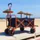 Wide Wheel Beach Folding Wagon Cart Rear Opening Design General Purpose