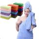 400gsm Lime Green Turquoise Microfiber Extra Large Jumbo Bath Towels For Spa