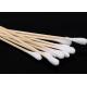 White 80mm Long Medical Q Tips Sugical Cotton Swabs For Hospital