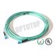 Female To Female MPO Fiber Optic Patch Cord MM OM 3 With 8 - 24 Core Accurate Size