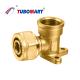 Chrome Plated Brass Pex Compression Fittings For Plumbing Systems