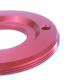 Customized Red Anodized Aluminum Shock Part for UTV ATV Manufactured by CNC Machining