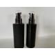 UV Coating Black Airless Pump Bottles / Durable Plastic Lotion Bottles