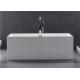 Seamless PMMA Acrylic Free Standing Bathtub Portable High Water Capacity