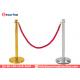 Safety Line Pole Rope Stanchion Cording Off Queue Barrier Ball Top Classical Airport Queuing