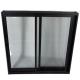 Aluminum Alloy Frame Noise Free Tinted Glass Sliding Windows French Type With Shutters