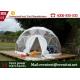 Largest Tent For Camping Bake Finished Steel Pipes Round / Square Shaped Window