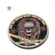 two-sided metal crafts engravable firefighter challenge coins