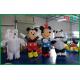 Customized Inflatable Cartoon Characters Panda / Mouse Shaped For Amusement Park
