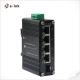 IEEE 802.3at Din Rail Mounted Industrial POE Switch 4 Channel 12V-48V