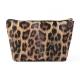 Travel Portable Waterproof Leather Leopard Print Cosmetic Bag Storage