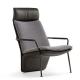 Ergonomic ANASTASIA Fiberglass Arm Chair With Headrest 75*51*40 Cm