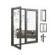 Vertical Swing Aluminium Casement Doors , Internal Double Casement Door ISO9001