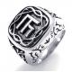 Tagor Jewelry Super Fashion 316L Stainless Steel Casting Ring PXR113