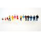1:100 Architectural Scale Model People Painted Figure Kits 1.8cm