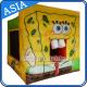 Lovely Inflatable Sponge Bob Cartoon Bouncy Castle For Party Hire Games