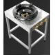 Stainless steel hotel stove commercial high pressure gas cooker single stove liquefied gas blower fierce fire cooker