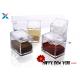 Transparent Acrylic Box , Acrylic Seasoning Box For Nuts / Sauces Storage