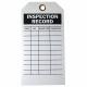5 3/4inx3in Polyester Safety Lockout Inspection Record Tag