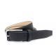 Pin Buckle Black Genuine Leather Casual Dress Belt For Business Men