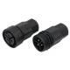 3 Pin Waterproof Power Cable Connectors Male Female Connectors For Outdoor LED Lighting