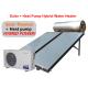 Black / White Solar Hybrid Water Heater 22 MM Connection Type Easy Installation