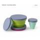 Outdoor Silicone Tableware Set,Silicone folding bowl and portable cutlery set for outdoor picnics and travel