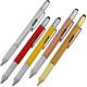 6 in 1 tool pen multifunction metal pen with ruler screw driver stylus horizontal