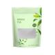 Organic Jasmine Green Tea Stand Up Zipper Pouch Transparent Window Kraft Bags 10 Packs