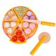Food Cooking Simulation Wooden Pizza Toy Fruit Vegetable With Tableware