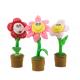 40cm Dancing And Singing Potted Plush Funny Flower Toy Home Decoration Flower