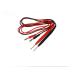 28 '' Banana Plug Flat Probe Electric Wire Cable , Test Lead Set Black And Red Color