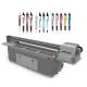 UV LED Printing Technology UV Printer With Rich G5/G6 Nozzle And Ink Color W CMYKLCLM Light Oil