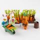 MOC accessories compatible with legoinglys farm food carrot building blocks