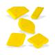 5-Piece Yellow Silicone Sealant Tool Putty Knife Sealant Spatulas