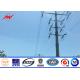 35FT Direct Buried Galvanized Utility Steel Pole For Power Transmission 