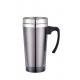 16oz Double Wall Stainless Steel Tumbler , Thermos Flask Cup With Handle